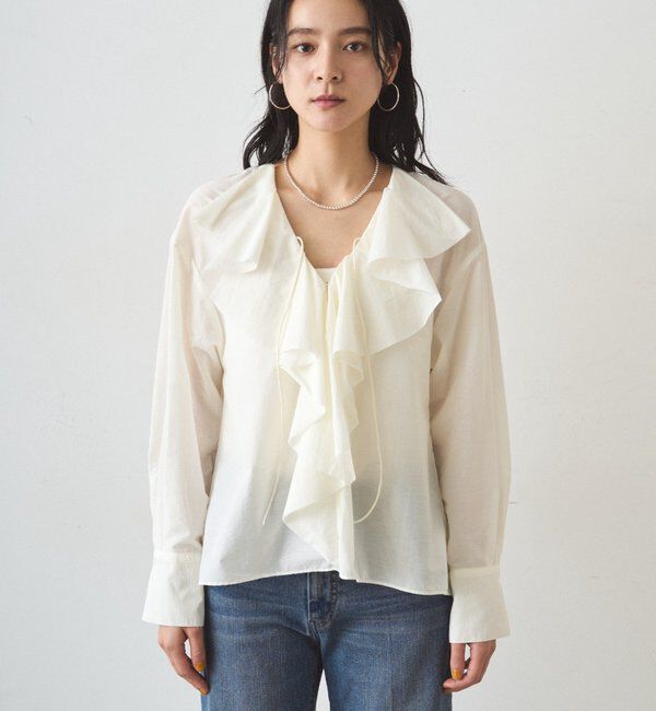  「フリルカラーブラウス」|シャツ・ブラウス|