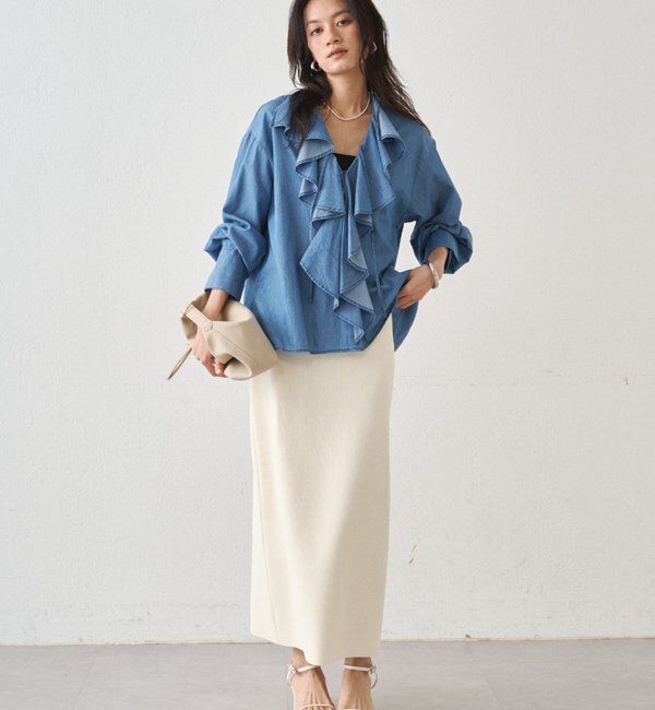  「フリルカラーブラウス」|シャツ・ブラウス|