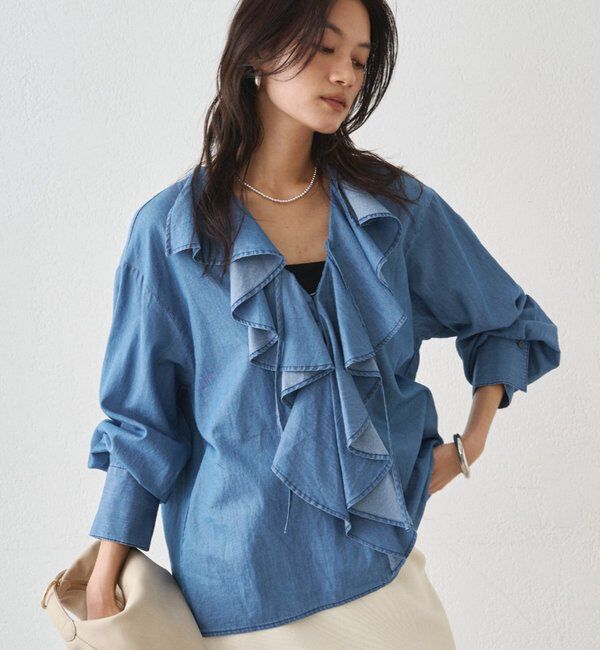  「フリルカラーブラウス」|シャツ・ブラウス|