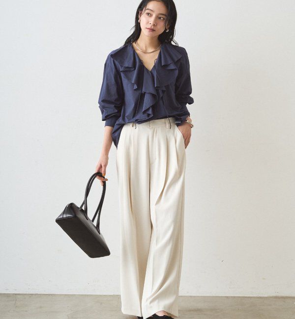  「フリルカラーブラウス」|シャツ・ブラウス|