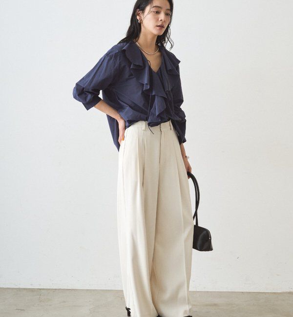  「フリルカラーブラウス」|シャツ・ブラウス|