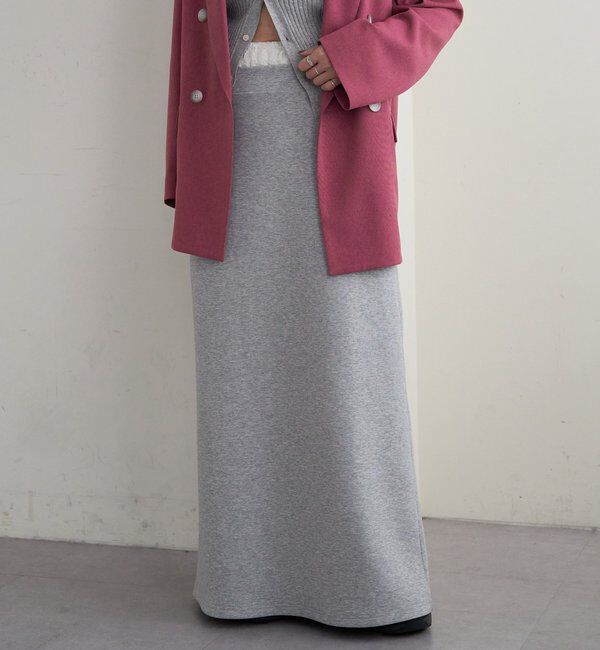  「【26SS予約】ポンチタイトスカート」|スカート|グレー