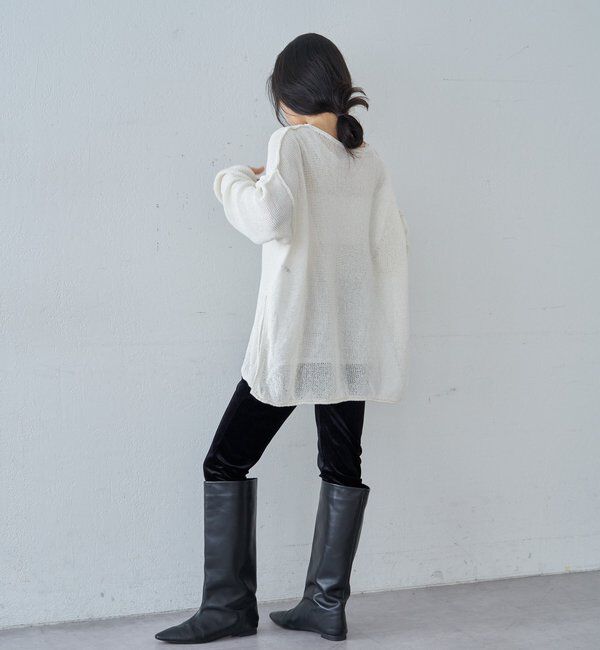  「【26SS予約】リネンオーバーニット」|ニット・セーター|