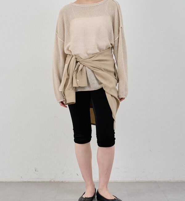  「【26SS予約】リネンオーバーニット」|ニット・セーター|