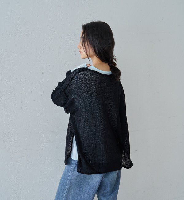 「【26SS予約】リネンオーバーニット」|ニット・セーター|