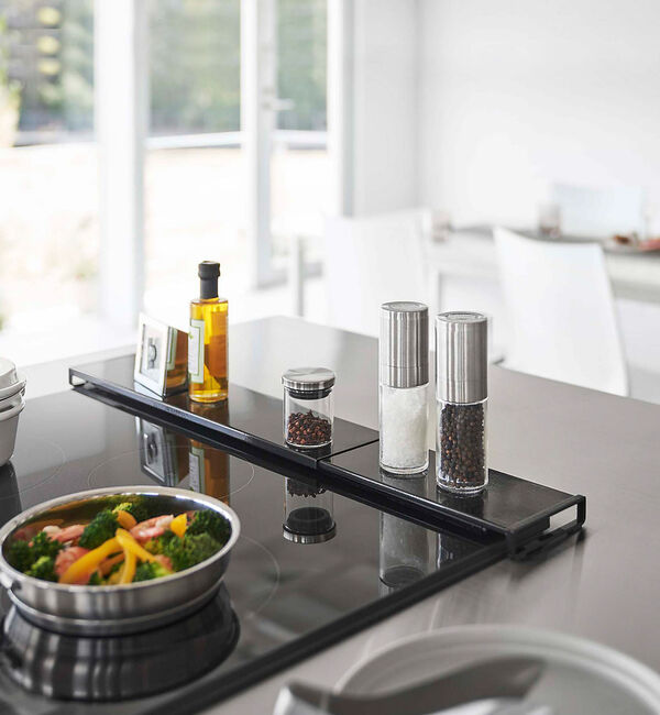 collex「【tower】 伸縮排気口カバー フラットタイプ W60」|食器・キッチングッズ|ブラック