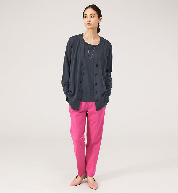 qualite「《アンサンブル対応》ウールハイゲージニットカーデ」|カーディガン|