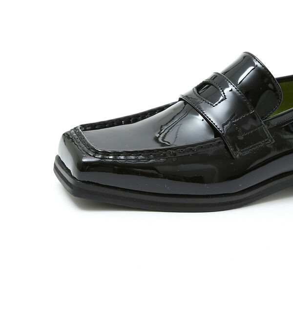 AU BANNISTER「【スノーソール】ワイドスクエアローファー」|ローファー|