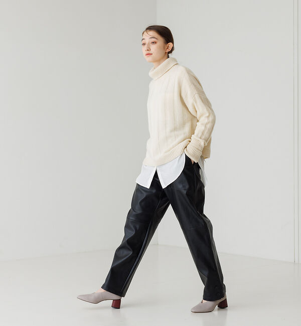 AU BANNISTER「カラーヒールソフトレザーパンプス」|パンプス|