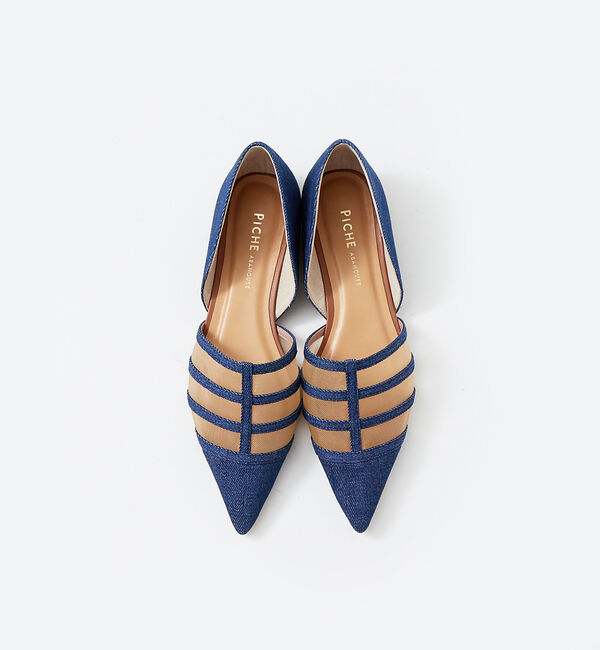 AU BANNISTER「メッシュポインテッドフラットパンプス」|パンプス|