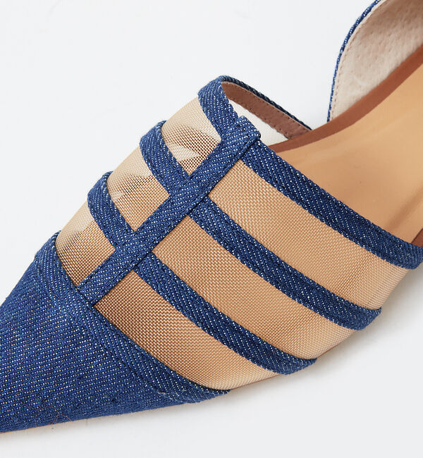 AU BANNISTER「メッシュポインテッドフラットパンプス」|パンプス|