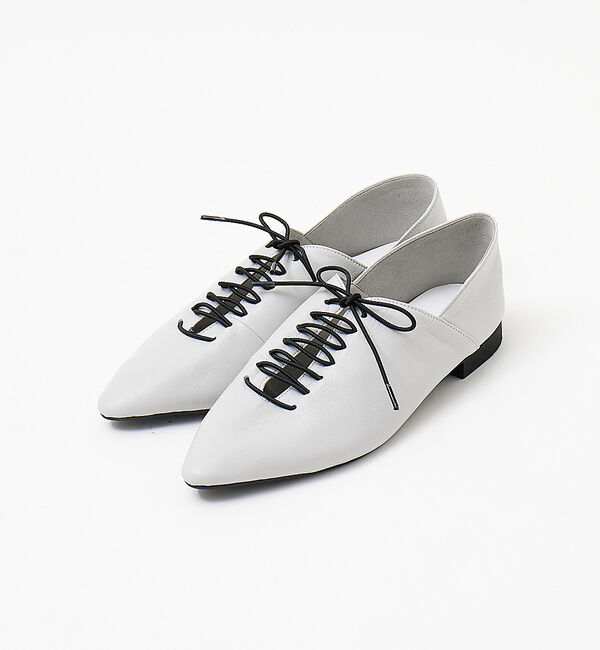 AU BANNISTER「ポインテッドトゥレースアップバブーシュ」|その他|