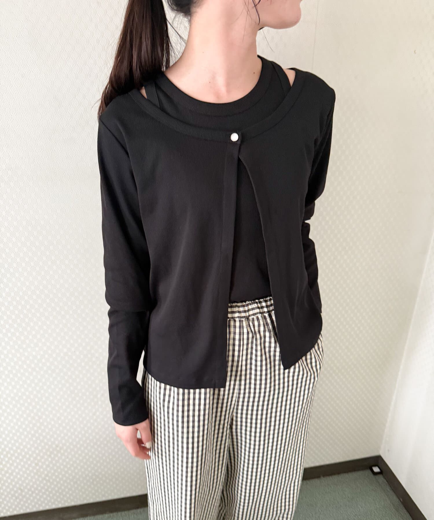 URBAN RESEARCH DOORS「アメスリタンクトップセットカーディガン」|カーディガン|