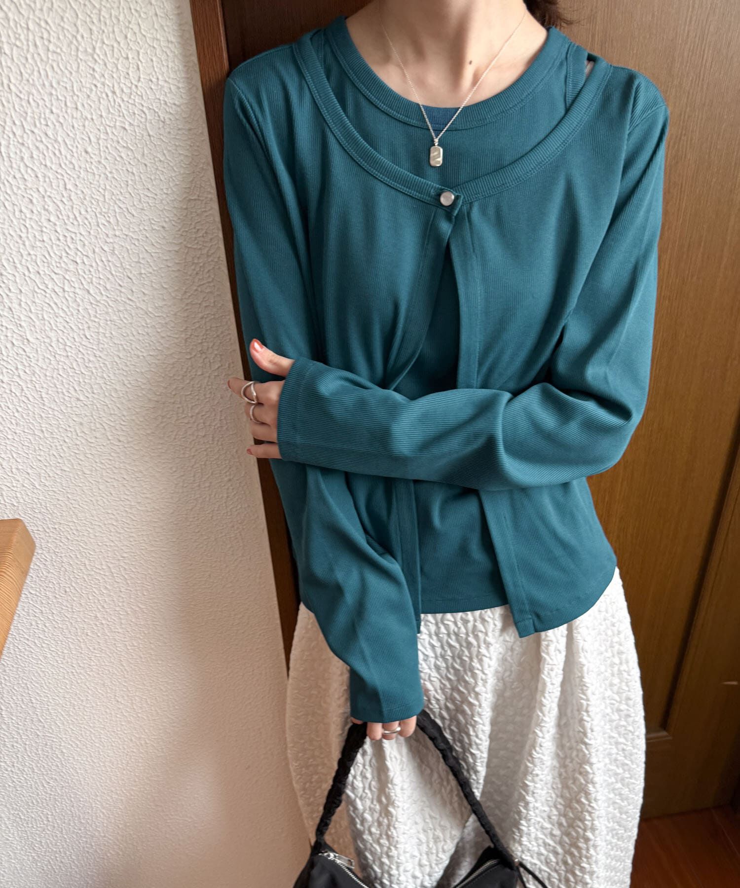 URBAN RESEARCH DOORS「アメスリタンクトップセットカーディガン」|カーディガン|