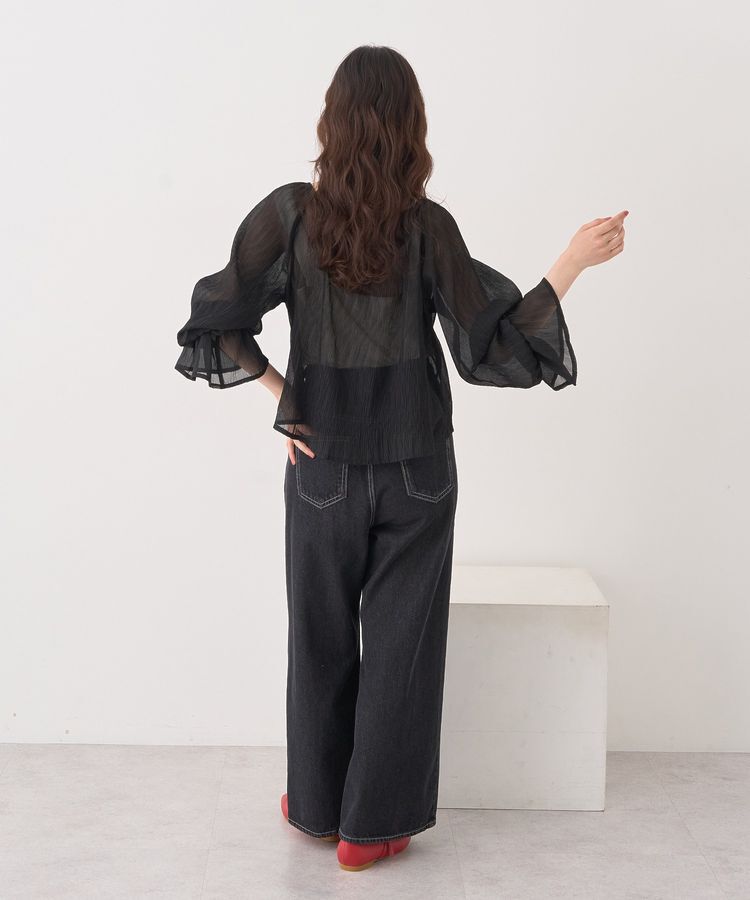 earth music&ecology「フロントタックデニムパンツ」|デニム|