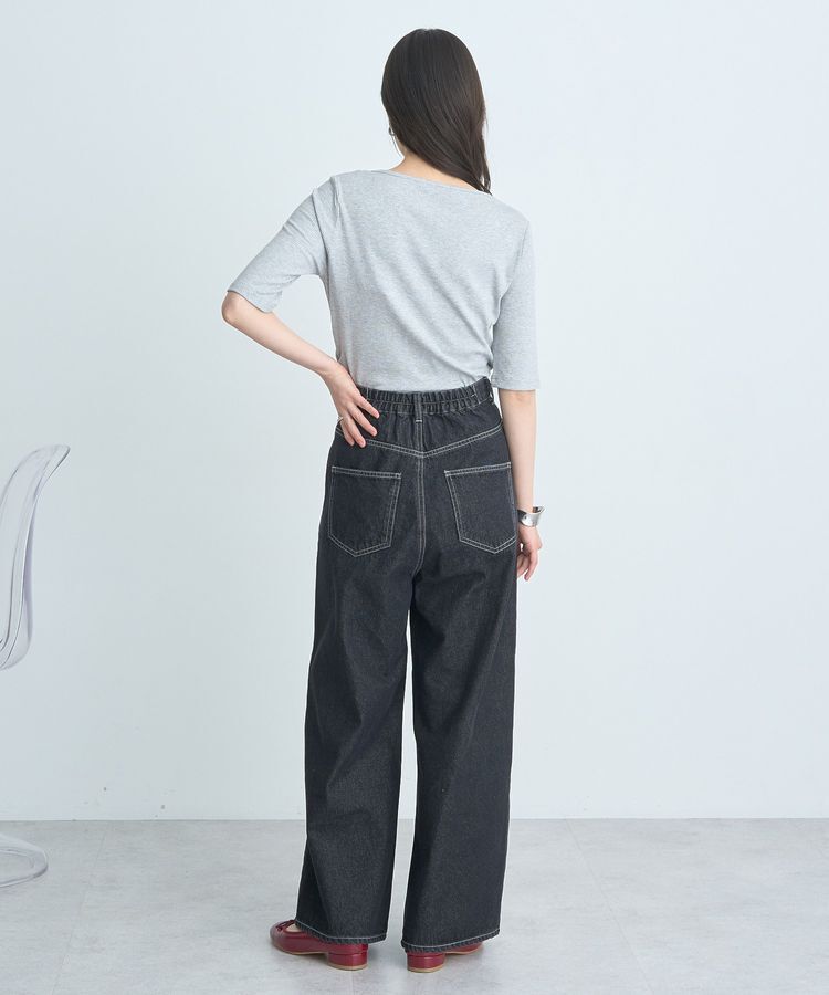 earth music&ecology「フロントタックデニムパンツ」|デニム|