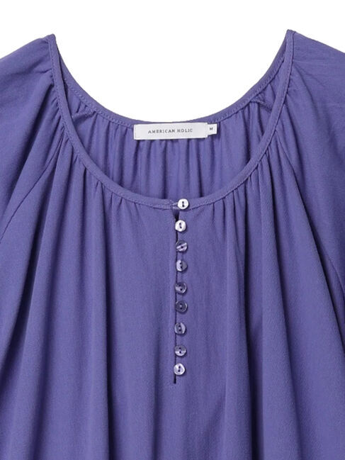 AMERICAN HOLIC「ラグランギャザーカットワンピース」|ワンピース|