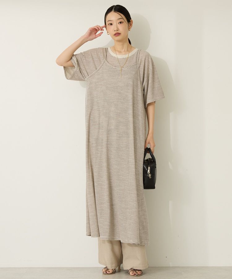 AMERICAN HOLIC「【2点セット】レイヤードボーダーＴワンピース」|ワンピース|