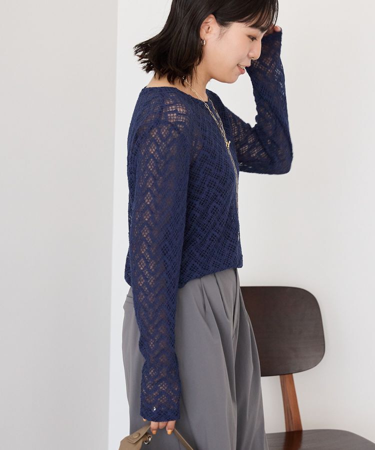 AMERICAN HOLIC「レース長袖プルオーバー」|Tシャツ・カットソー|