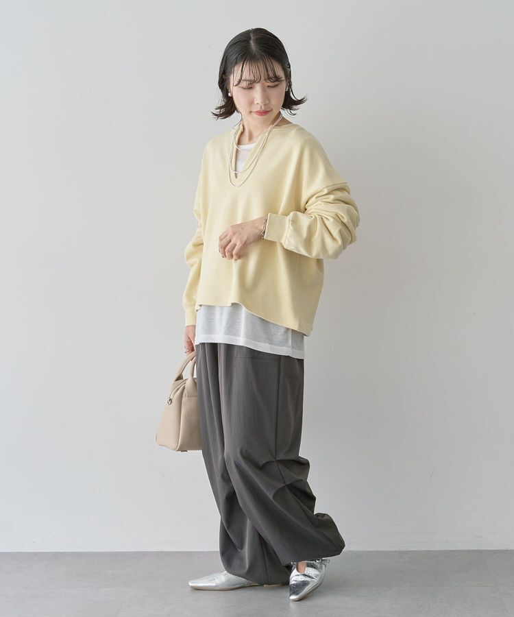 Green Parks「SET2点 深Vネック裏毛+プルオーバー」|Tシャツ・カットソー|