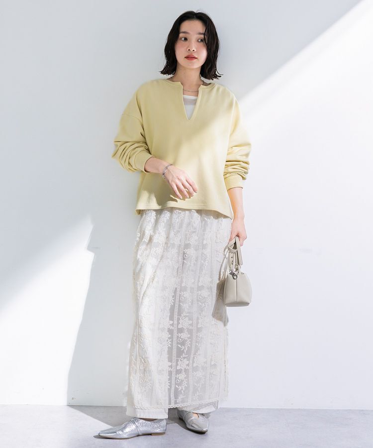 Green Parks「SET2点 深Vネック裏毛+プルオーバー」|Tシャツ・カットソー|