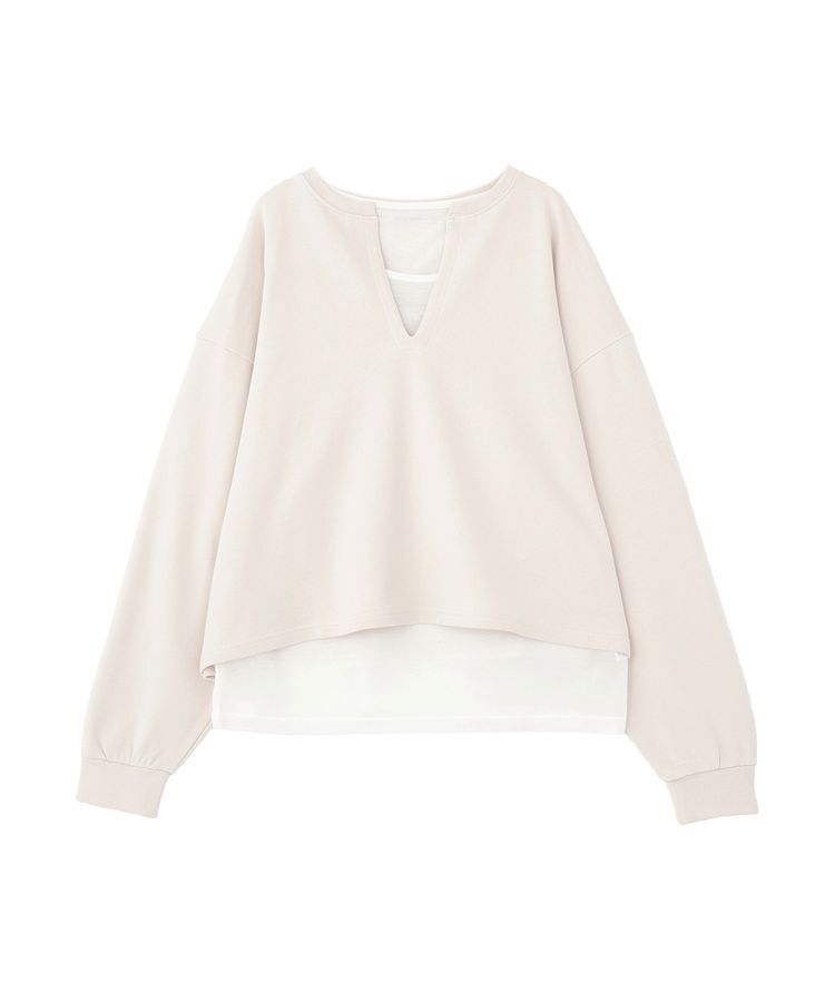 Green Parks「SET2点 深Vネック裏毛+プルオーバー」|Tシャツ・カットソー|