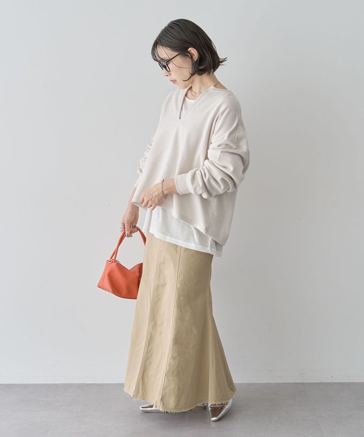 Green Parks「SET2点 深Vネック裏毛+プルオーバー」|Tシャツ・カットソー|