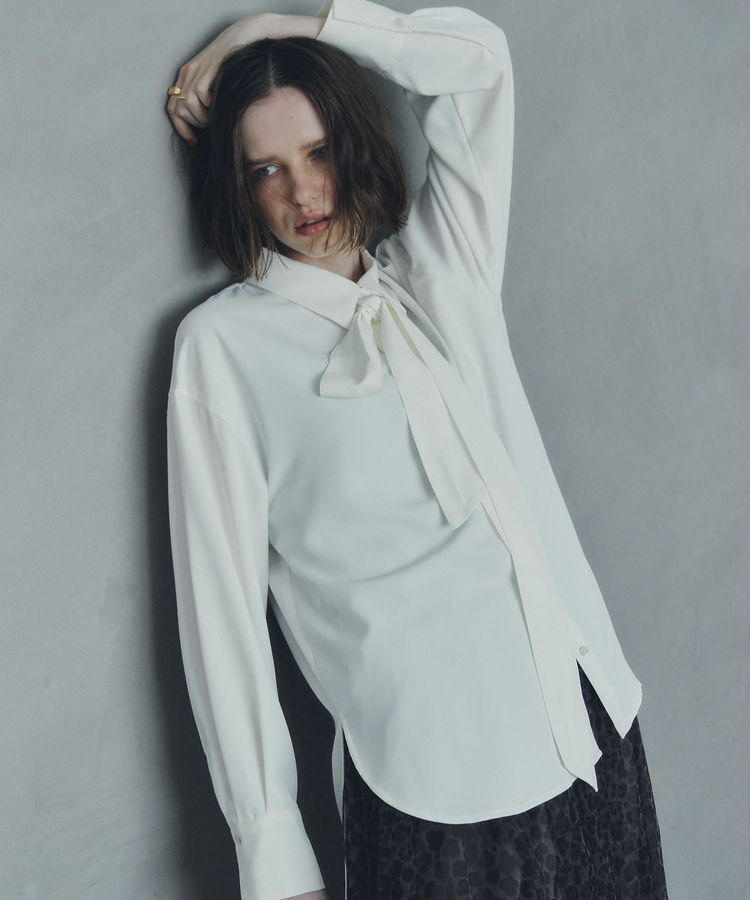 YECCA VECCA「2wayボウタイシャツ」|シャツ・ブラウス|Off White