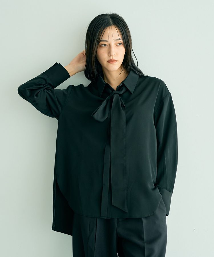 YECCA VECCA「2wayボウタイシャツ」|シャツ・ブラウス|