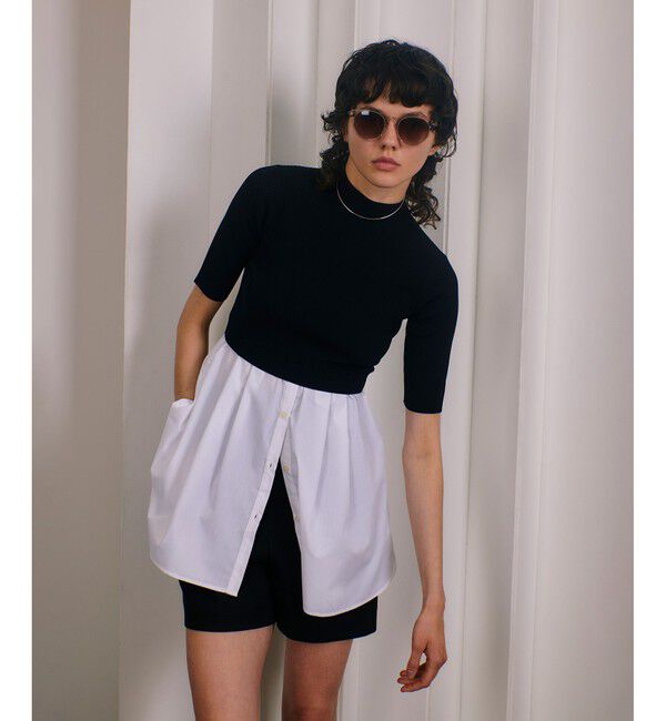 allureville「シャツドッキングプルオーバー」|その他|ブラック