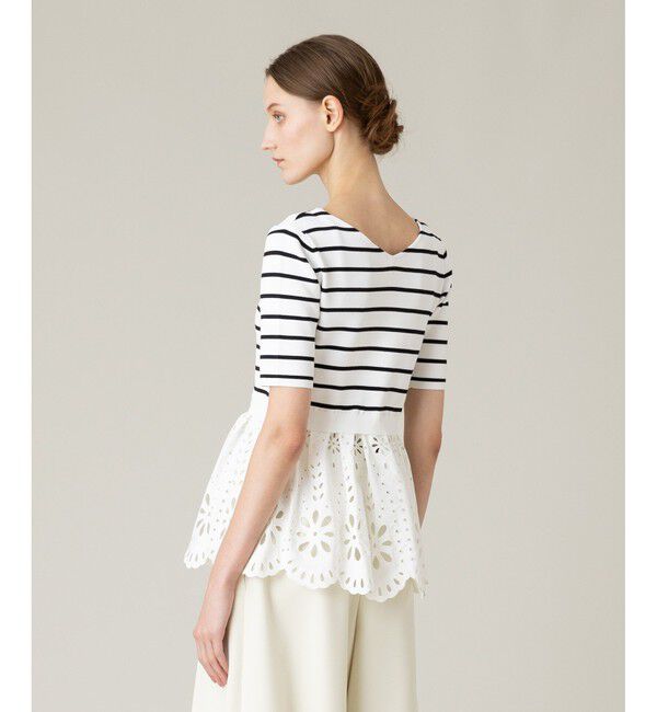 LOULOU WILLOUGHBY「【LOULOU WILLOUGHBY】アイレットレースペプラムプルオーバー」|その他|