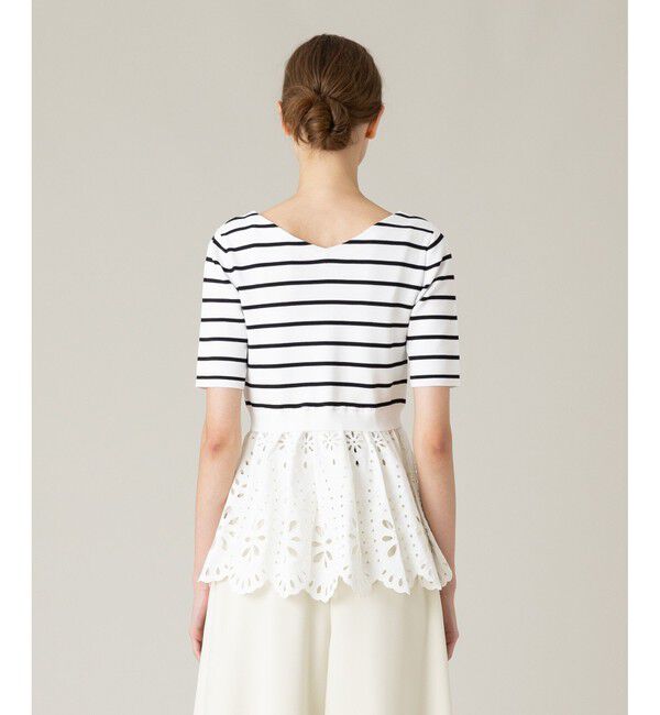 LOULOU WILLOUGHBY「【LOULOU WILLOUGHBY】アイレットレースペプラムプルオーバー」|その他|