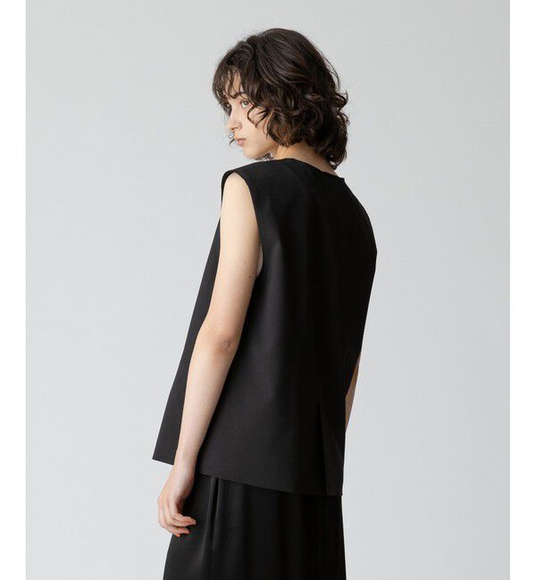 allureville「【セットアップ対応可能】トロピカルVネックジレ」|ベスト・ジレ|