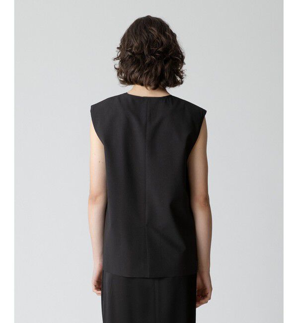 allureville「【セットアップ対応可能】トロピカルVネックジレ」|ベスト・ジレ|