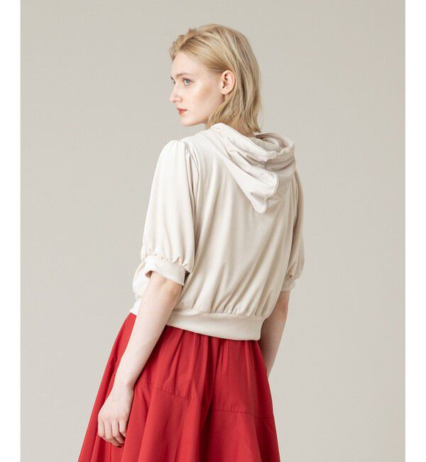 LOULOU WILLOUGHBY「【LOULOU WILLOUGHBY】ベロアプチフーディー」|パーカー|