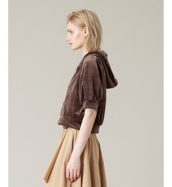 LOULOU WILLOUGHBY「【LOULOU WILLOUGHBY】ベロアプチフーディー」|パーカー|