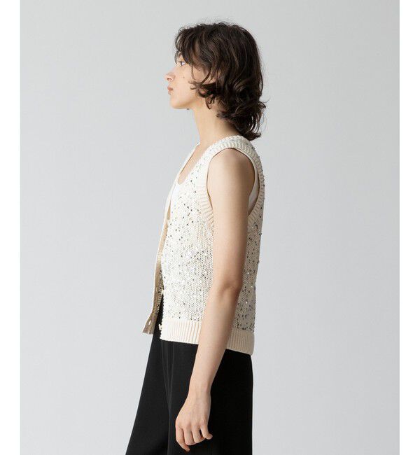 allureville「スパンコールニットジレ」|その他|