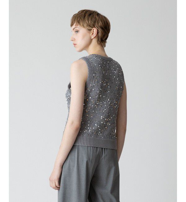 allureville「スパンコールニットジレ」|その他|