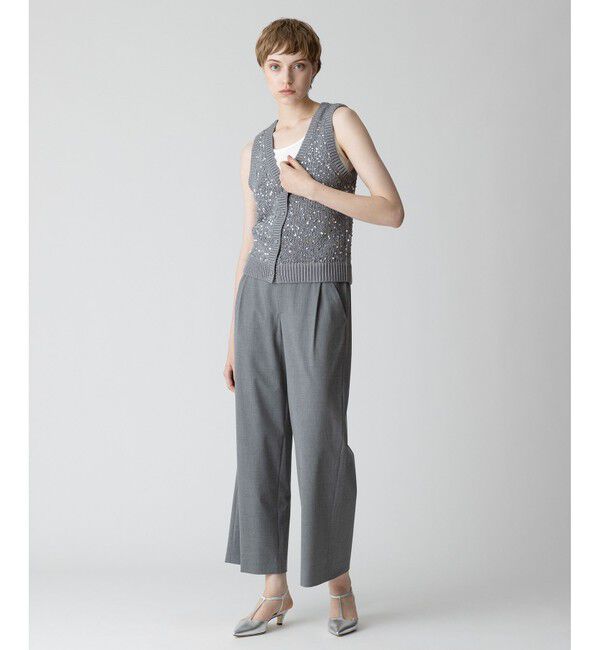 allureville「スパンコールニットジレ」|その他|