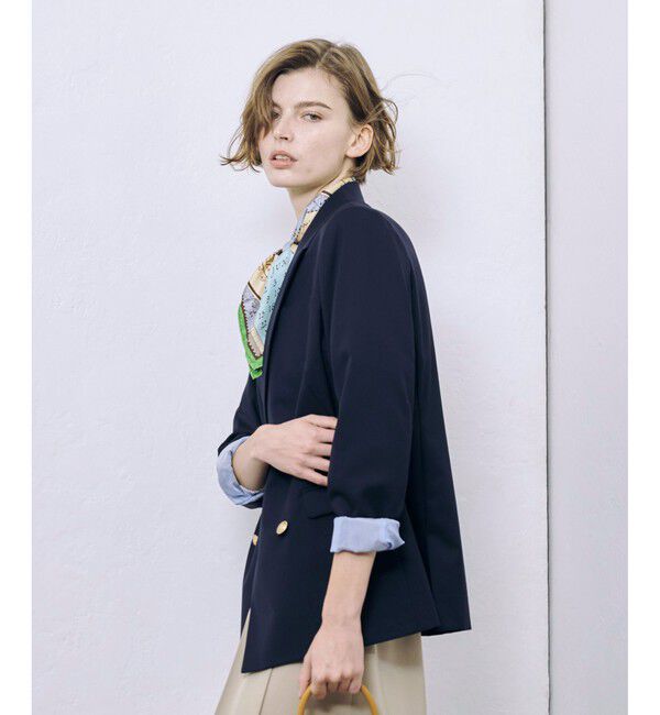 allureville「ウールギャバジンテーラードジャケット」|テーラードジャケット|