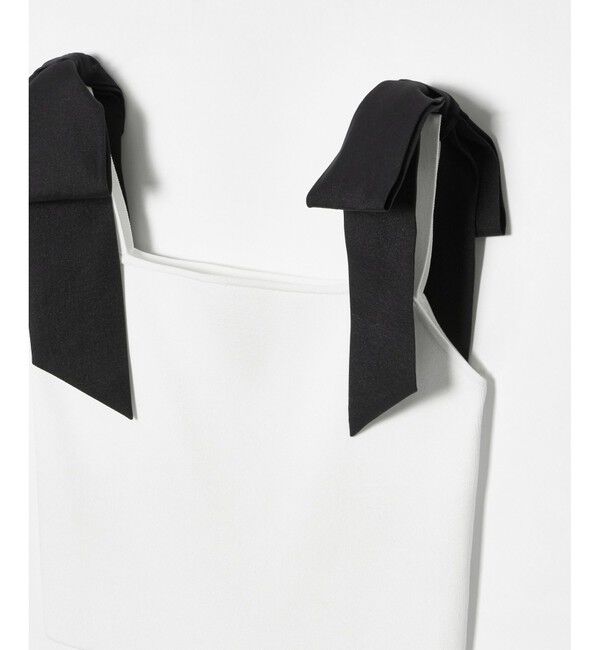 LOULOU WILLOUGHBY「【LOULOU WILLOUGHBY】ショルダーリボンミニタンクプルオーバー」|ニット・セーター|