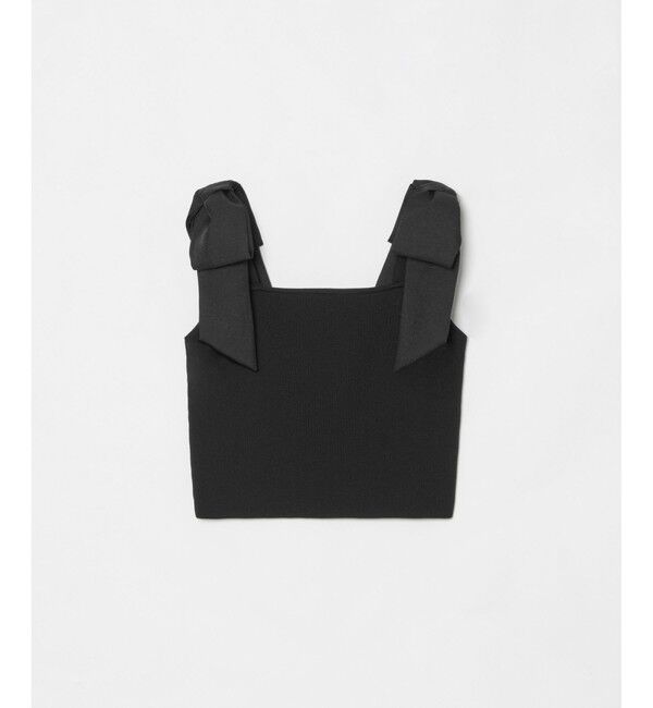 LOULOU WILLOUGHBY「【LOULOU WILLOUGHBY】ショルダーリボンミニタンクプルオーバー」|ニット・セーター|