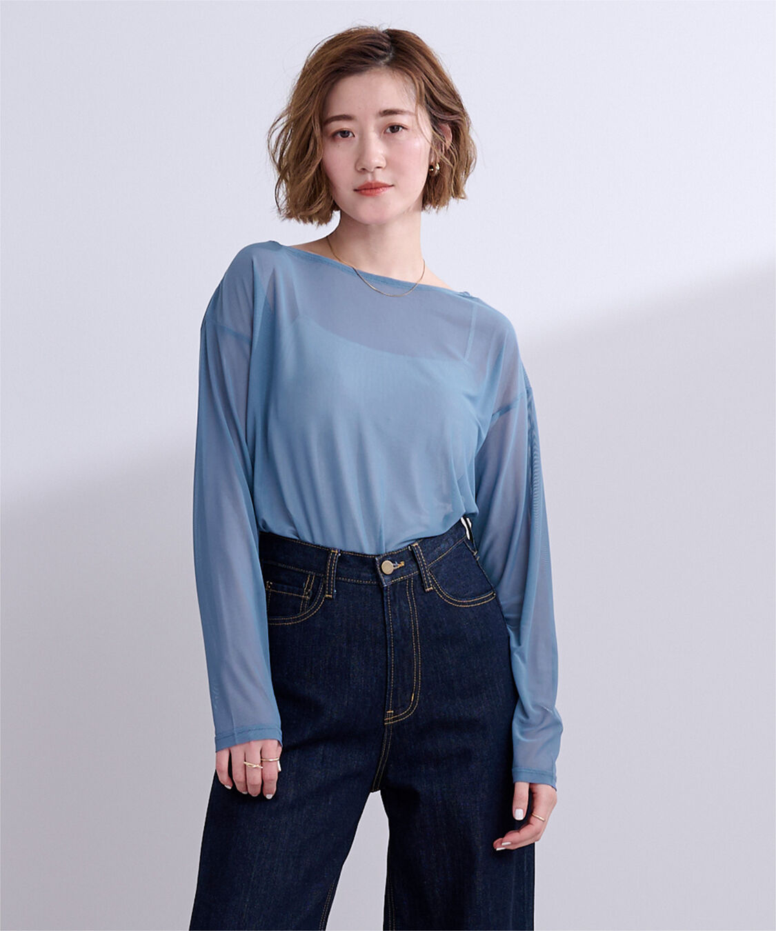 ur's「シアーボートネックプルオーバー」|Tシャツ・カットソー|