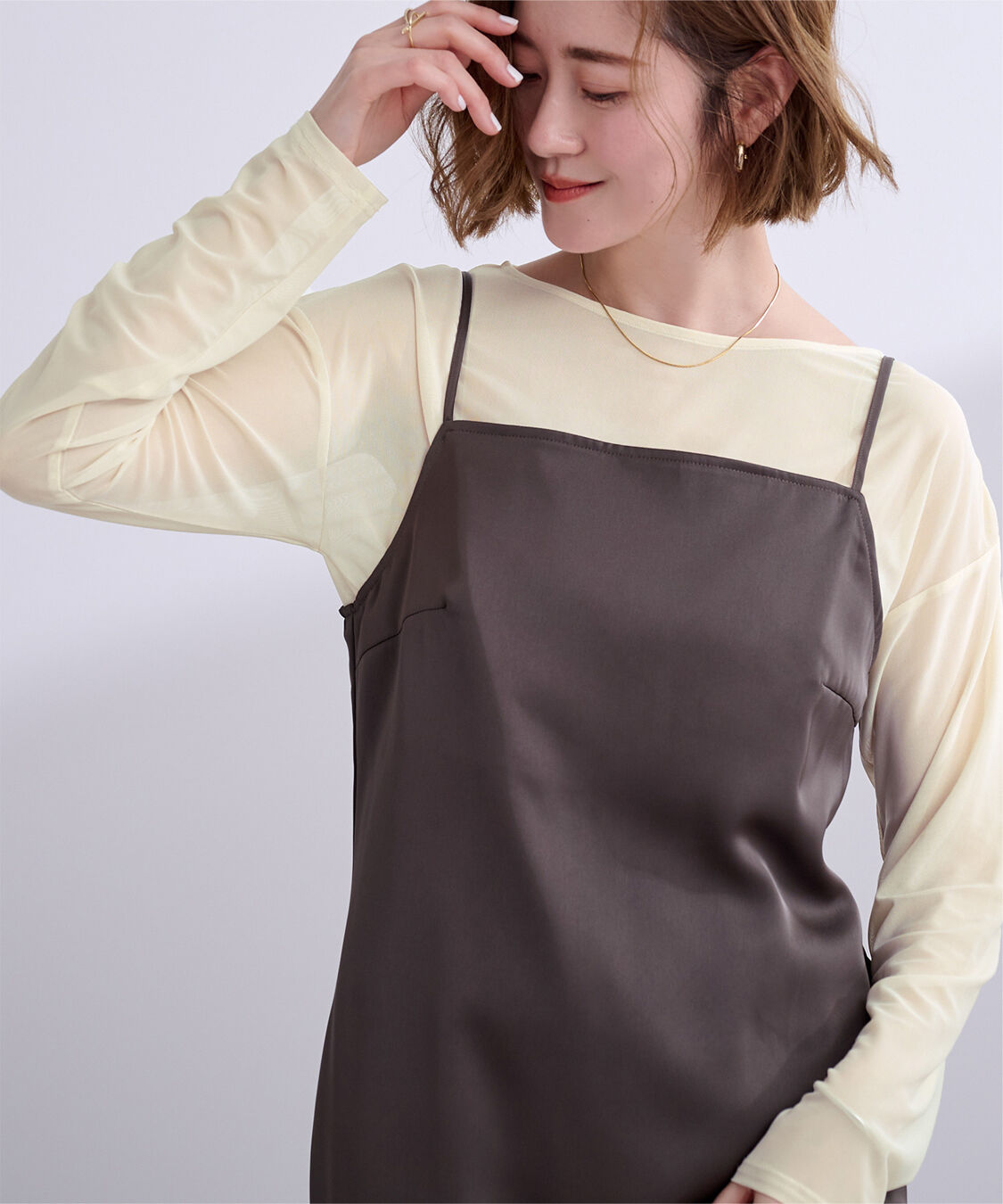 ur's「シアーボートネックプルオーバー」|Tシャツ・カットソー|