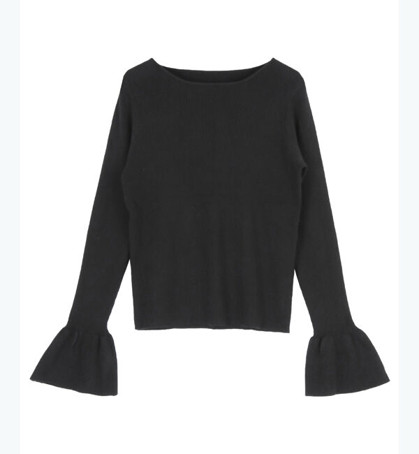 titivate「ボートネックベルスリーブニット」|ニット・セーター|