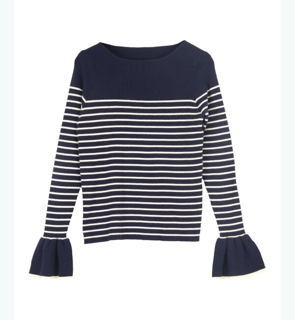 titivate「ボートネックベルスリーブニット」|ニット・セーター|