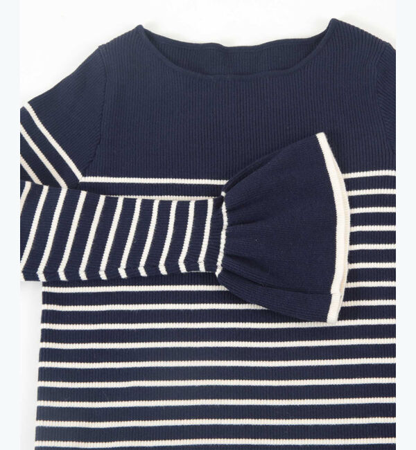 titivate「ボートネックベルスリーブニット」|ニット・セーター|