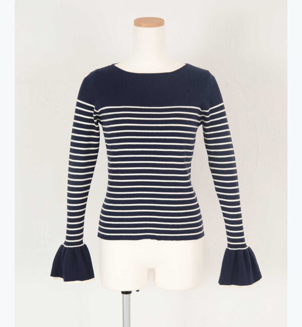 titivate「ボートネックベルスリーブニット」|ニット・セーター|