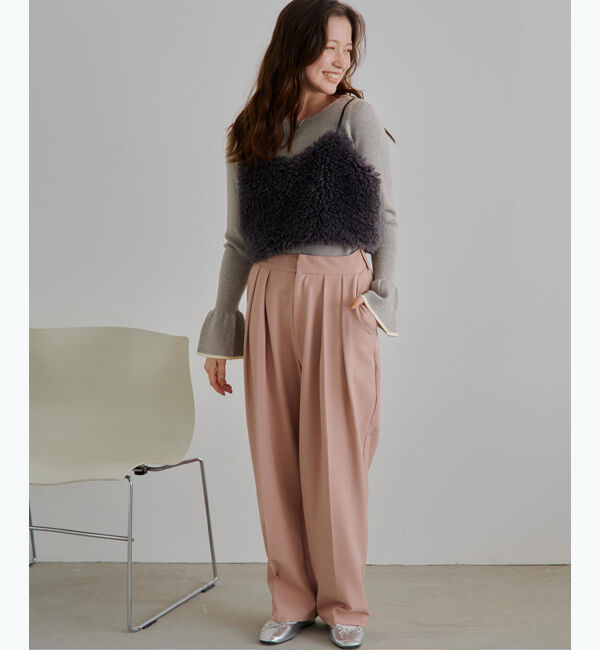 titivate「ボートネックベルスリーブニット」|ニット・セーター|