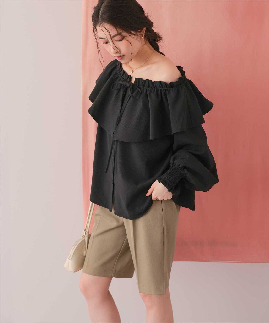 titivate「ふんわりシルエットマルチウェイブラウス」|シャツ・ブラウス|